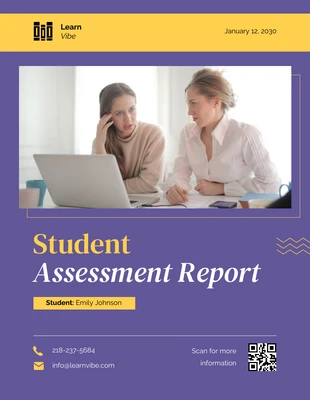 premium  Template: Student Assessment Report
