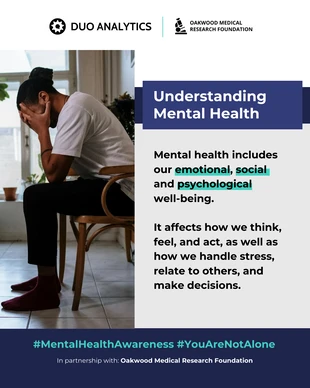 business  Template: Mental Health Awareness LinkedIn Post Template