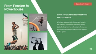 Green Aesthetic Basketball Sports Presentation - Página 2