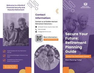 premium  Template: Retirement Planning Brochure