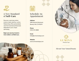 business Template: Medical Spa Brochure