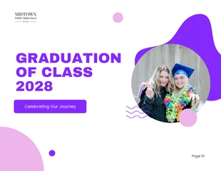 Free  Template: White and Purple Graduation Presentation