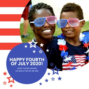 Free  Template: Photo Independence Day Instagram Post