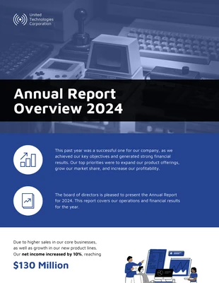 business  Template: Annual Report Infographic Template