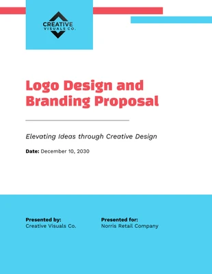 premium  Template: Vorlage für einen Logo-Designvorschlag