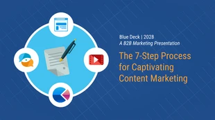 premium  Template: Apresentação de marketing de conteúdo B2B