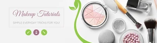 Free  Template: Makeup YouTube Banner