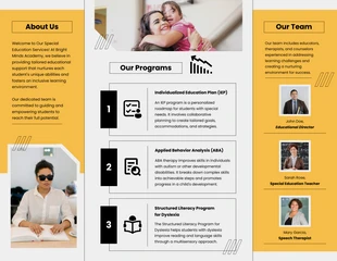 Special Education Services Gate-Fold Brochure - Seite 2