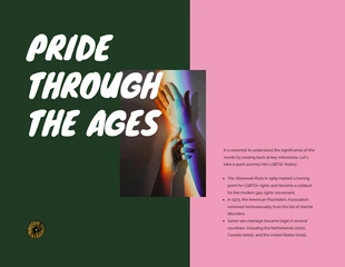 Colorful Green and Orange Pride Month Trivia Presentation - Pagina 2