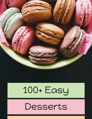 Free  Template: DIY Dessert Recettes alimentaires Pinterest Post