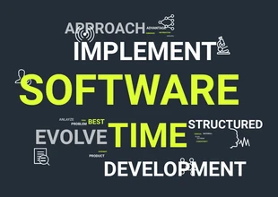 Free  Template: Software Word Cloud