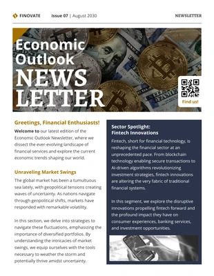 premium  Template: Economic Outlook Newsletter