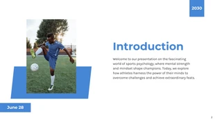 Modern White and Blue Sport Presentation - صفحة 2