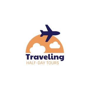 premium  Template: Logotipo da empresa de viagens e turismo