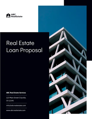 business  Template: Real Estate Loan Proposal template