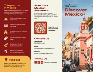 Free Template: Mexico Travel Brochure