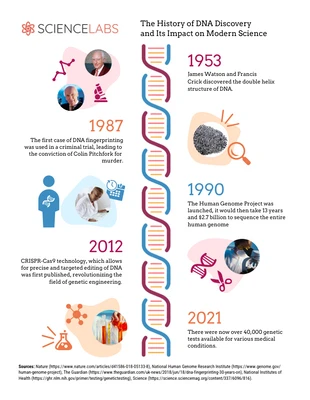 premium  Template: A história da descoberta do DNA e seu impacto na ciência moderna