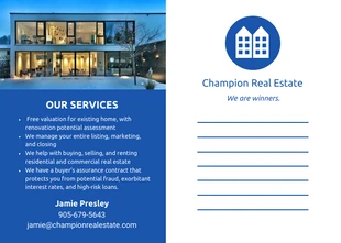 Blue Block Real Estate Postcard - Página 2