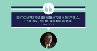 Free  Template: Bill Gates Quote LinkedIn Post
