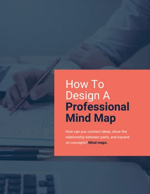 Free  Template: Cómo diseñar un mapa mental profesional Pinterest Post