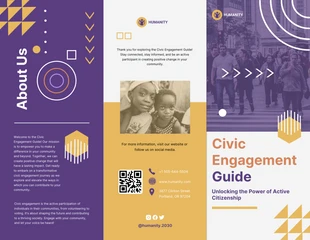 business  Template: Civic Engagement Guide Brochure