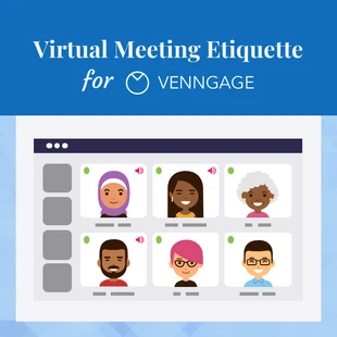 Virtual Meeting Etiquette Instagram Carousel Post