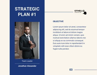Navy Blue Modern Simple Strategic Plan Presentation - صفحة 4