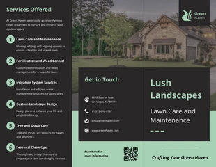 premium  Template: Lawn Care & Maintenance Brochure