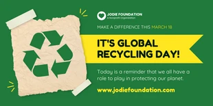 Free  Template: اليوم العالمي لإعادة التدوير