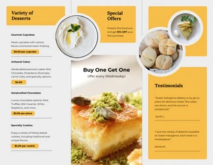 Specialty Desserts Bakery Brochure - Página 2