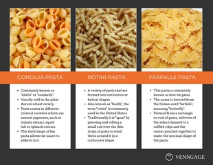 Free  Template: Opuscolo sulla pasta