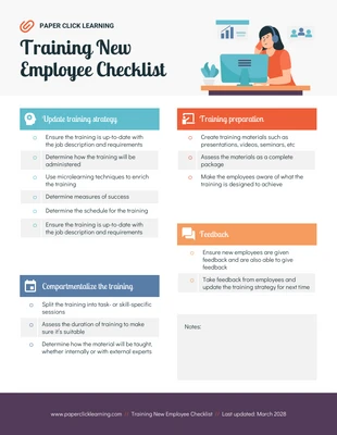 Training New Employee Checklist