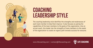 business  Template: Ejemplo de estilo de liderazgo en coaching