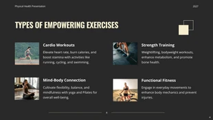 Black And Cream Modern Physical Wellness Presentation - page 4