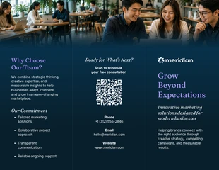 business  Template: Tri Fold Marketing Brochure