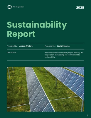 business  Template: Sustainability Report