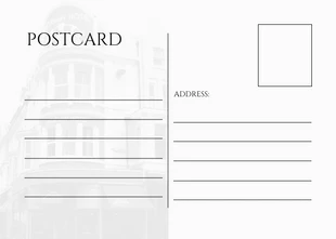 White And Black Minimalist Staycation Thank You Postcard - Seite 2