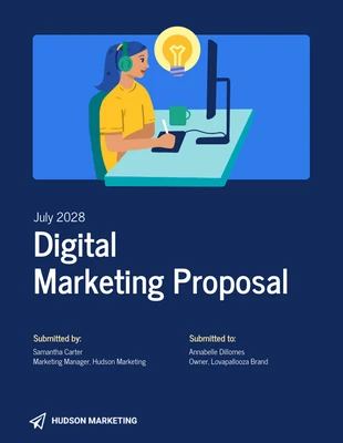 Free  Template: Ejemplo de propuesta de marketing digital