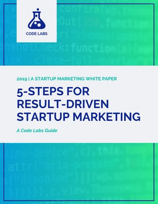 business  Template: Libro bianco sul marketing delle startup di Gradient