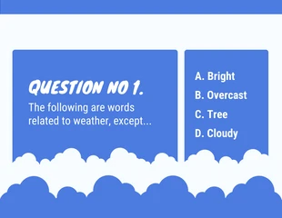 Blue Playful Cheerful Cloud Illustration Weather Theme Game Presentation - Página 4