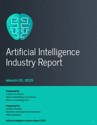 premium  Template: Rapporto trimestrale sull'intelligenza artificiale di Teal