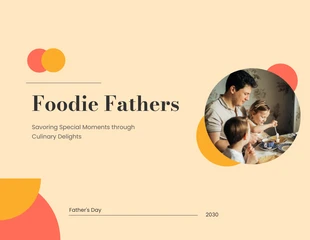 Free  Template: Light Yellow Round Father's Day Presentation