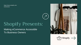 business  Template: Pitch Deck di Shopify