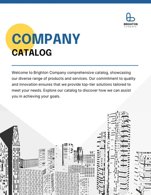 business  Template: Plantilla de catálogo de empresa