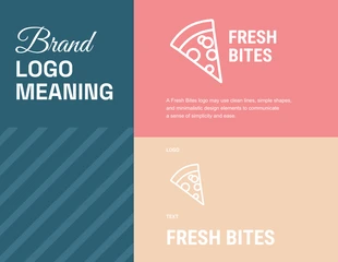 Flat Color Fresh Bites Brand Guidelines - Página 3