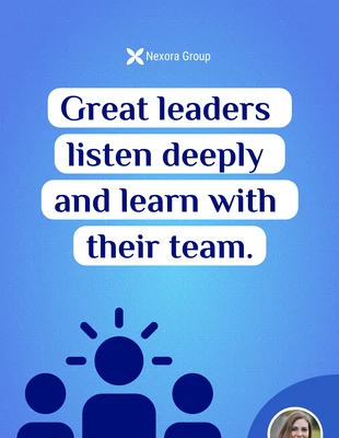 Free  Template: Modello di poster motivazionale per la leadership aziendale