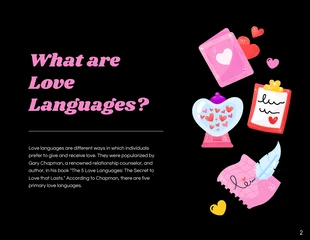 Black Colorful Illustration Valentine's Day Presentation - Página 2
