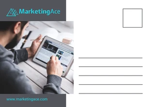 Minimal Digital Marketing Business Postcard - صفحة 2