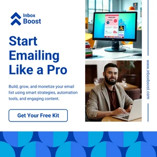business  Template: Kit di avvio per l'email marketing - Modello di annuncio di Facebook