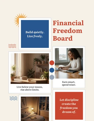 Free  Template: Tableau de vision de l'argent
